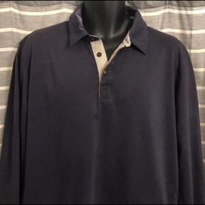 Michael Kors Pima Cotton Long Sleeve Polo Shirt!
